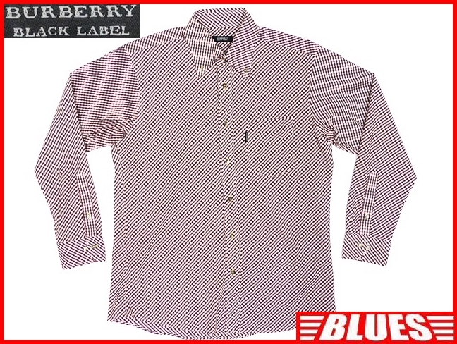 【ギフ_包装】 即決★BURBERRY BLACK LABEL★メンズL 廃版 ギンガムチェックシャツ バーバリーブラックレーベル 3 えんじ 三陽商会正規 ナイト刺繍 長袖 トップス 【ギフ_包装】 即決★BURBERRY BLACK LABEL★メンズL 廃版 ギンガムチェックシャツ バーバリーブラックレーベル 3 えんじ 三陽商会正規 ナイト刺繍 長袖 トップス