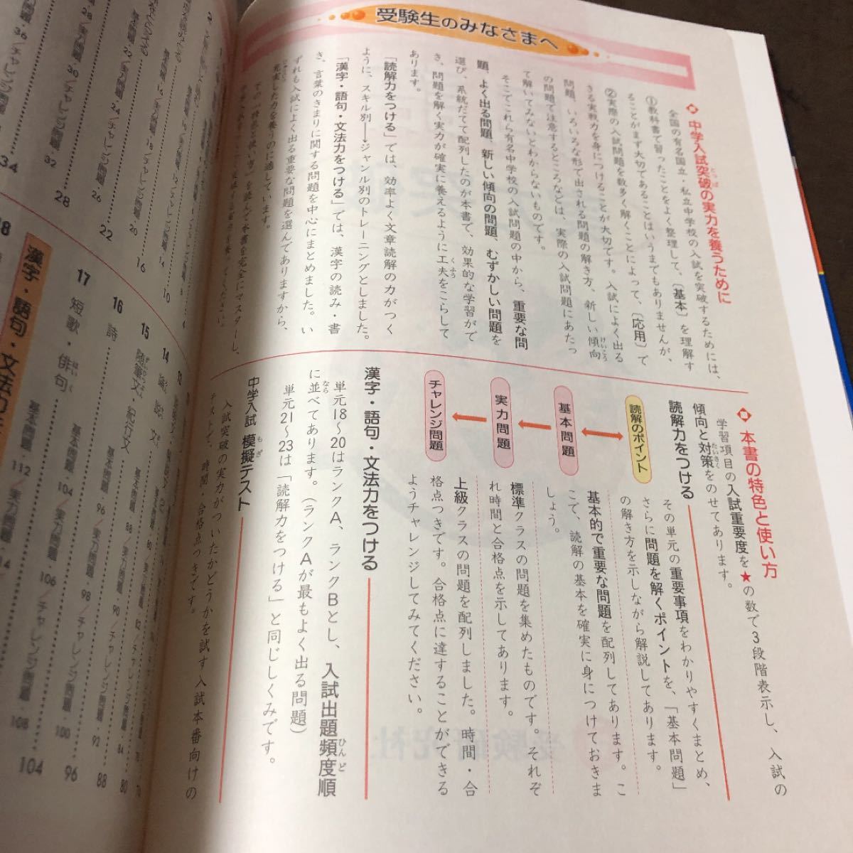 Paypayフリマ 国立 私立中学入試国語実力突破 試験の要点 よく出る問題