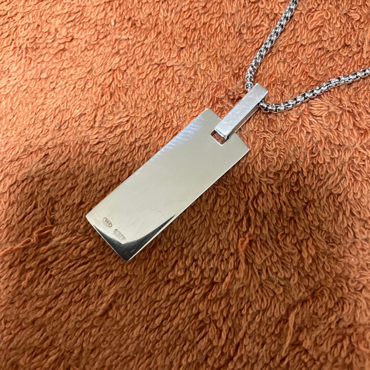 人気 GUCCI グッチ ネックレス プレート トップ 定番 925 GUCCI グッチ ネックレス トップ Gプレート 正規品 人気モデル