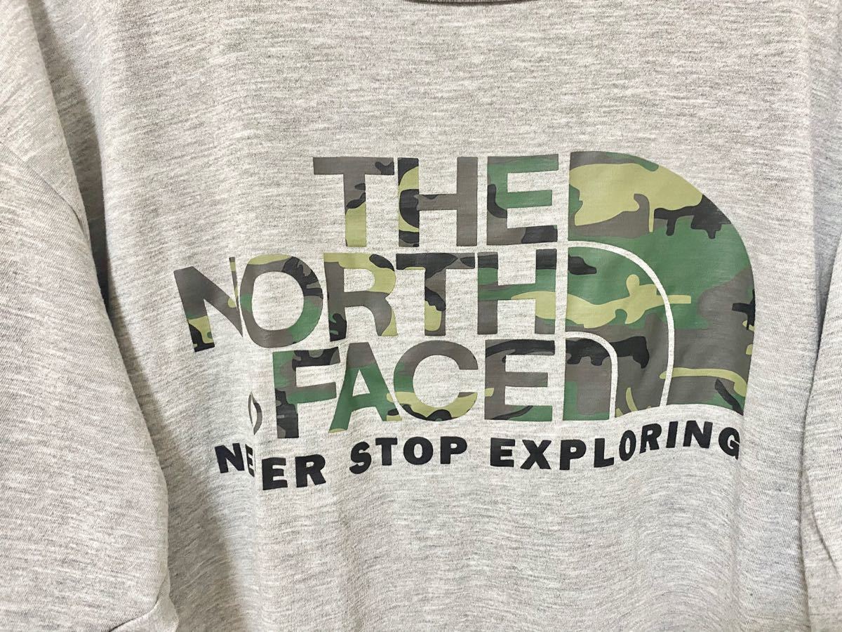 THE NORTH FACE 迷彩 ビックロゴ Tシャツ カモフラ