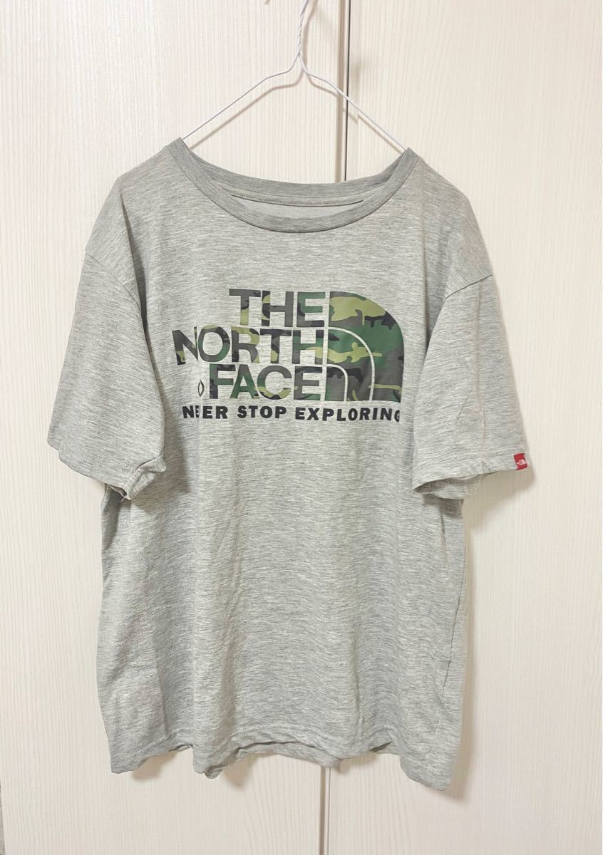 THE NORTH FACE 迷彩 ビックロゴ Tシャツ カモフラ