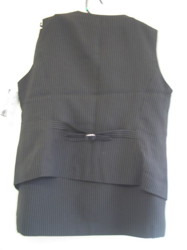  office work clothes . -stroke suit 3 point set black group stripe 13ABR73 [IY-512]