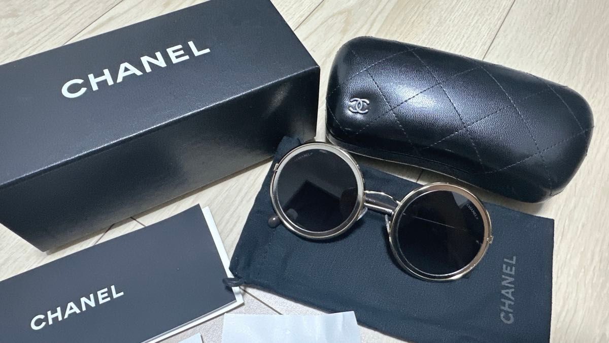 【スタイリッシュ♪】CHANEL ラウンド シェイプ サングラス CHANEL ラウンドシェイプ サングラス シャネル|Yahoo!フリマ