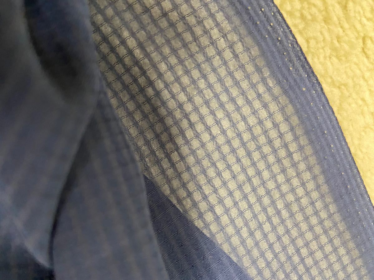 夏用　生地　紺色　シフォン　2m 薄紫　裏地　2枚セット　素材　ハンドメイド