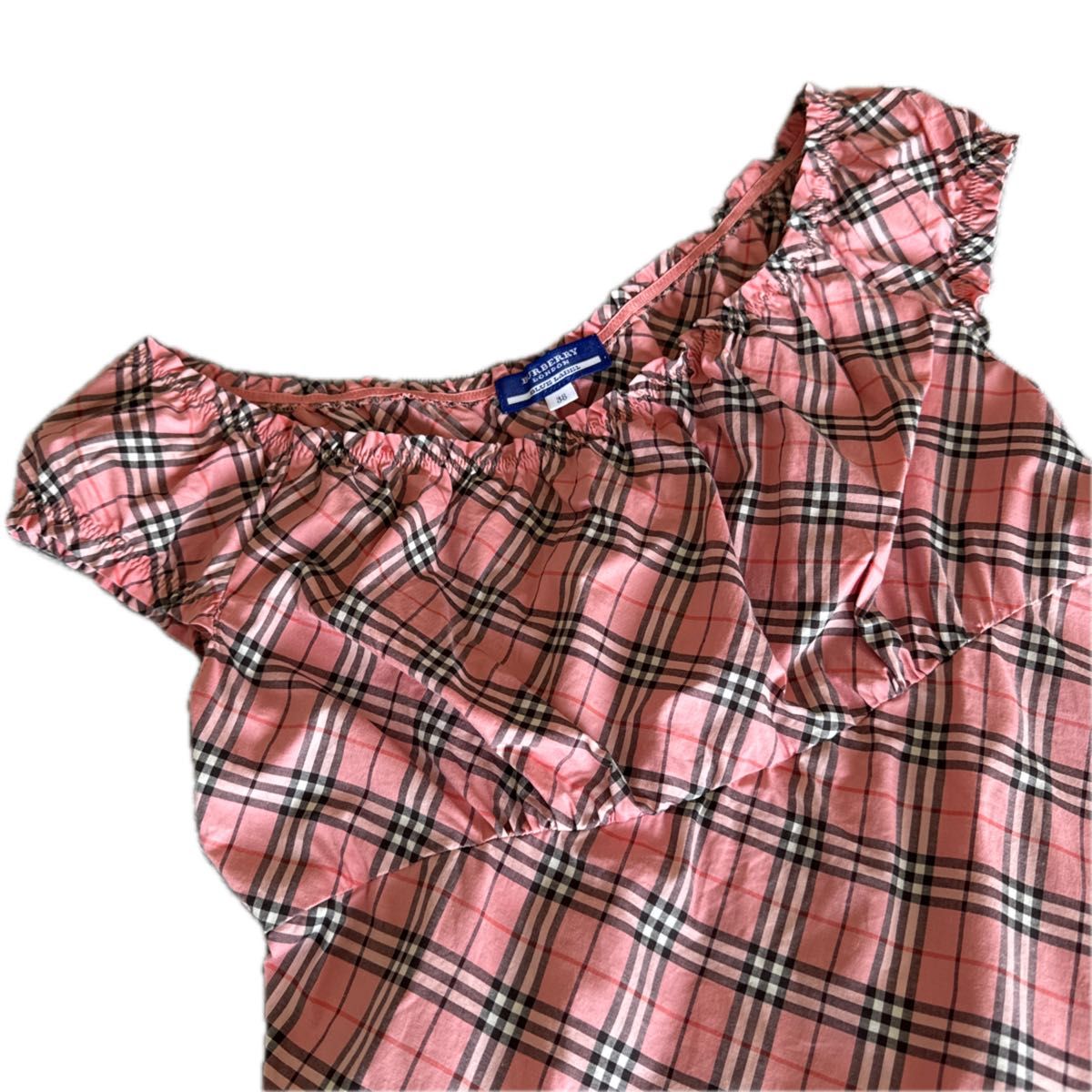 BURBERRY LONDON バーバリー ノバチェック トップス オフショル BURBERRY BLUE LABEL チェック柄オフショルダートップス|Yahoo