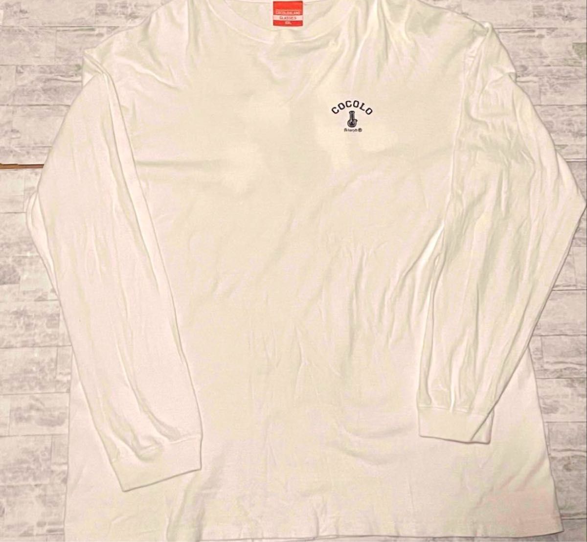 COCOLO BLAND ココロブランド フラワープリント ロンT 2XL ココロブランド COCOLO BLAND ロンT 花柄 2XL ホワイト シャツ