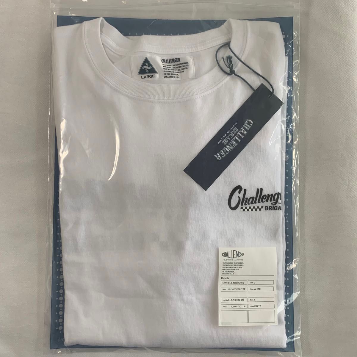 24時間以内発送 完売品 激レア 白色 L 17aw Crush Tee L白【CHALLENGER】L/S CHECKER TEE/新品タグ付/送料込|Yahoo