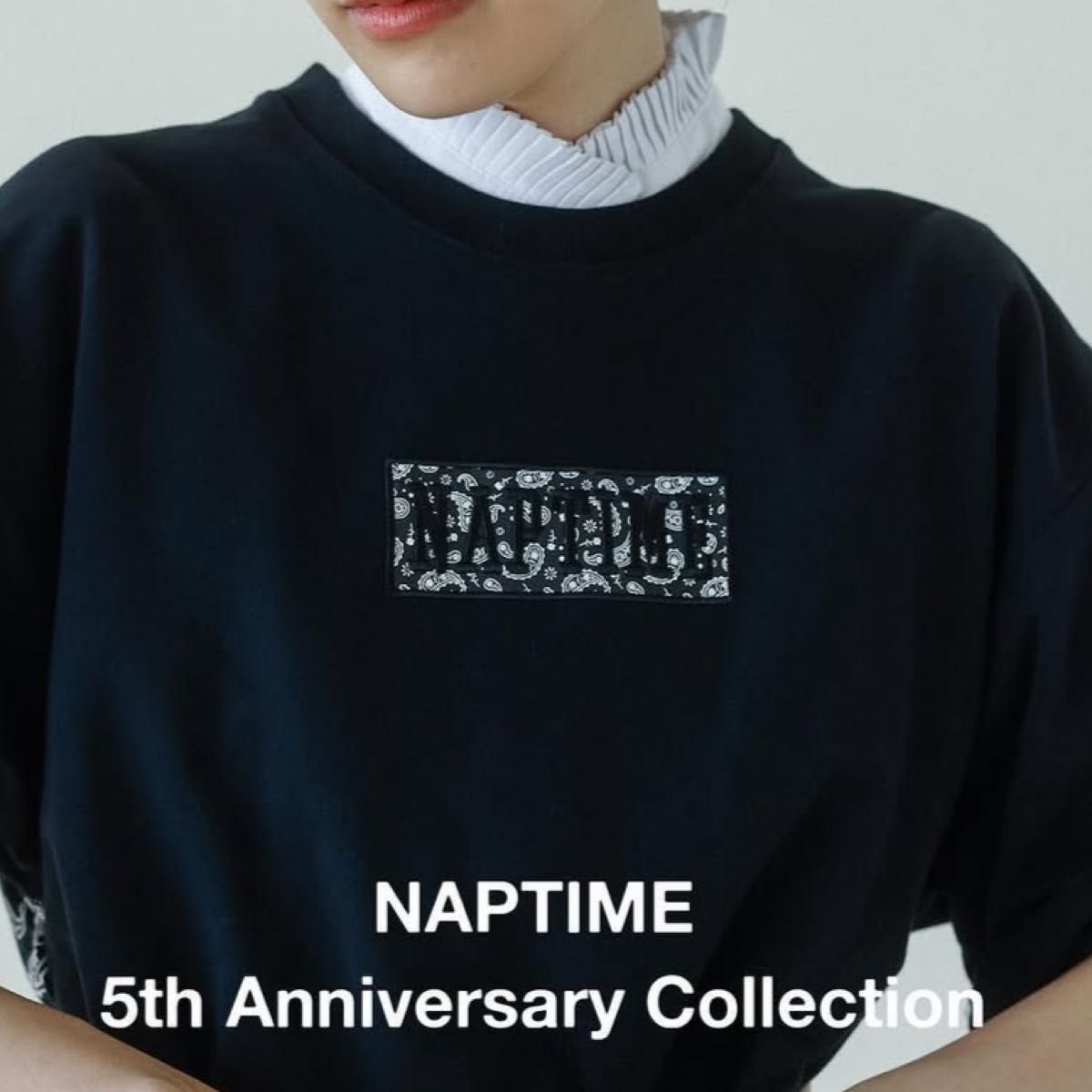 Nissy naptime. プリントBIGTシャツ BLACK M naptime バックプリントTシャツ ブラック 黒 Mサイズ Nissy