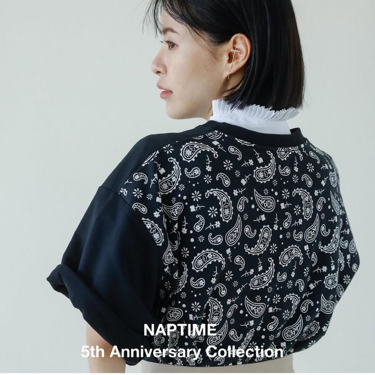 Nissy Nap time バックプリントTシャツ naptime バックプリントTシャツ ブラック 黒 Mサイズ Nissy