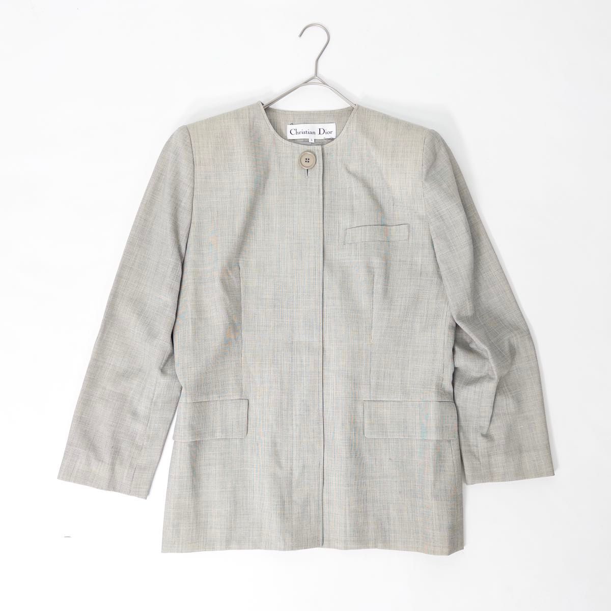 【美品】正規品 Christian Dior ベージュスーツ セットアップ 極美品 Christian Dior クリスチャンディオール 2点セットアップ