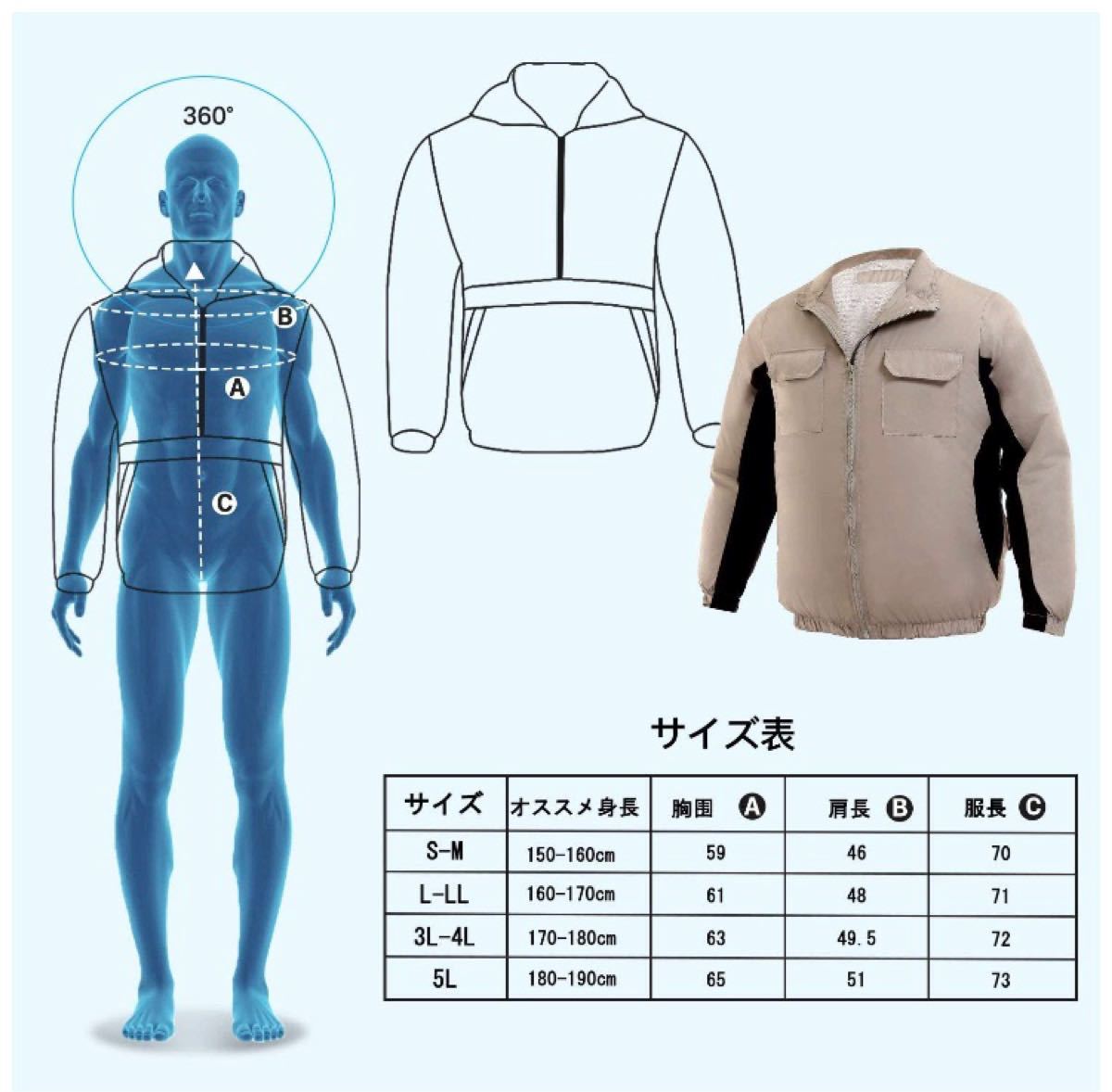 空調服 【23枚羽根】新型作業服 熱中症対策2020年新型空調服 薄手 空調 服