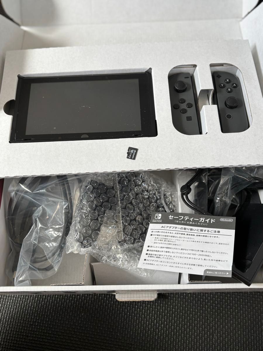 Nintendo Switch グレー 付属品 完備 128GB SDカード付き Nintendo Switch 本体 グレー sdカード付|Yahoo!フリマ(旧