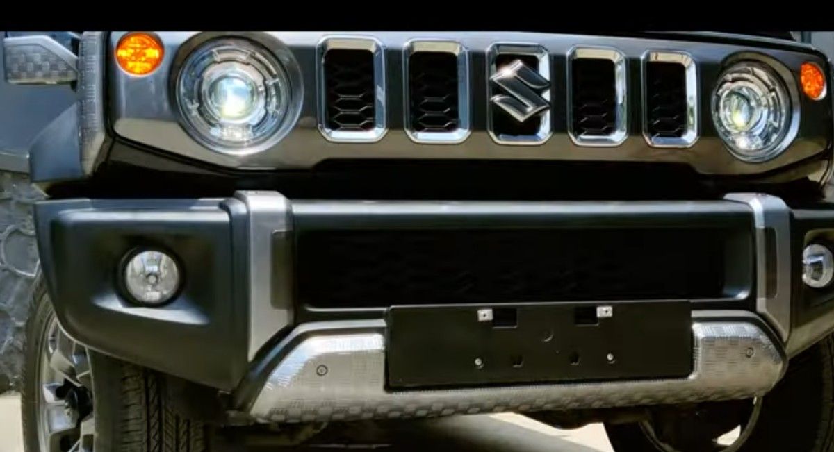 スズキ純正 ジムニー シエラ ノマド フロントバンパースキッドプレート アルミ縞 スズキ純正 ジムニー シエラ ノマド フロントバンパースキッド