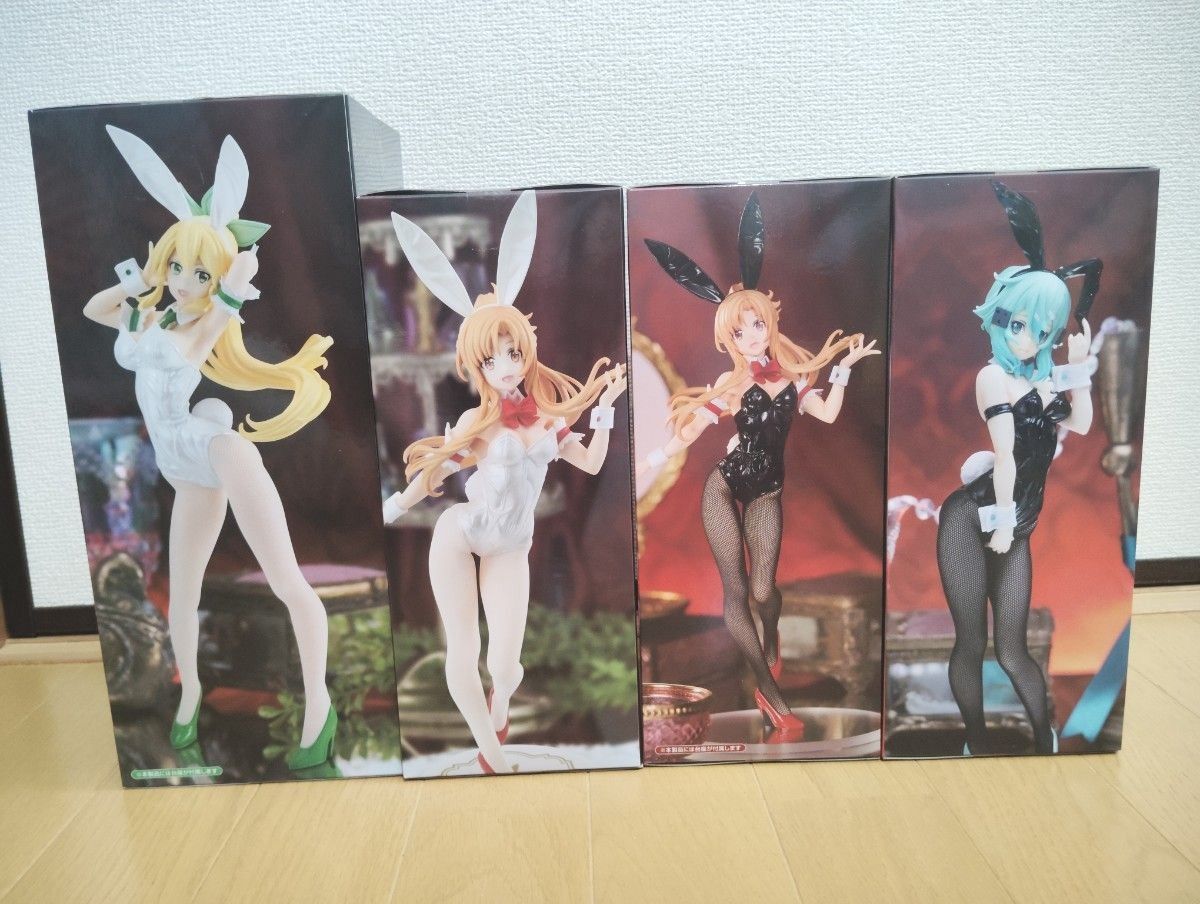 ソードアート・オンライン フィギュアまとめ売り SAO ソードアートオンライン バニーフィギュア 4点セット まとめ