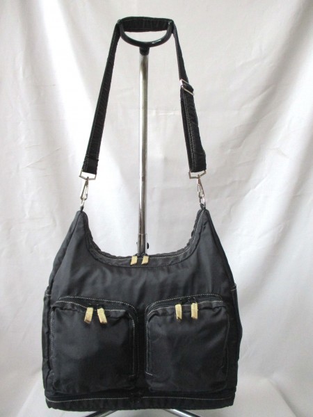 benese Tama ..* shoulder mother's bag BK Homme tsu pocket attaching the back side cushion attaching W35cm