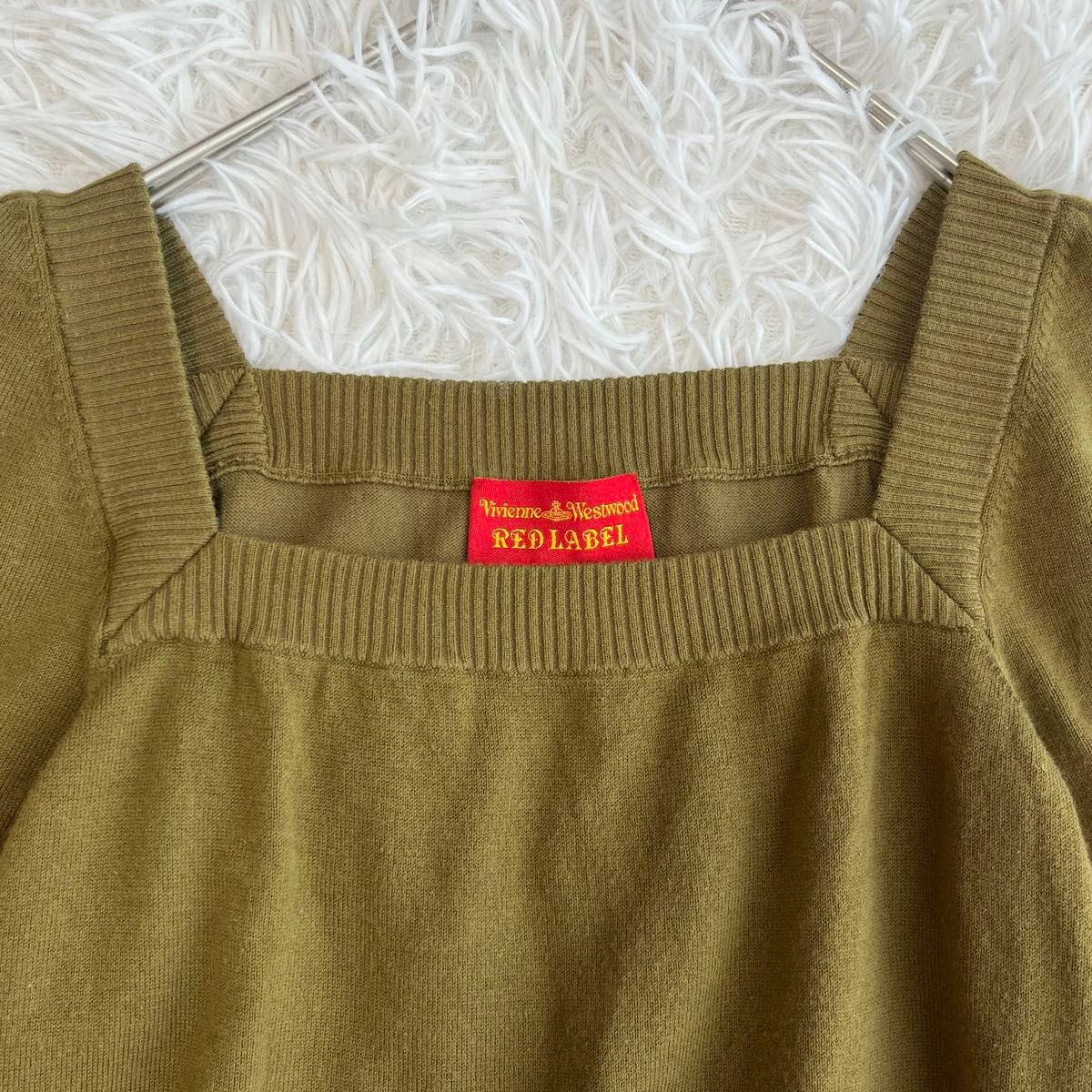 vivienne westwood サマーニット オーブ総柄 ベージュ ヴィヴィアンウエストウッド サマーニット オーブ刺繍 ロゴ刺繍