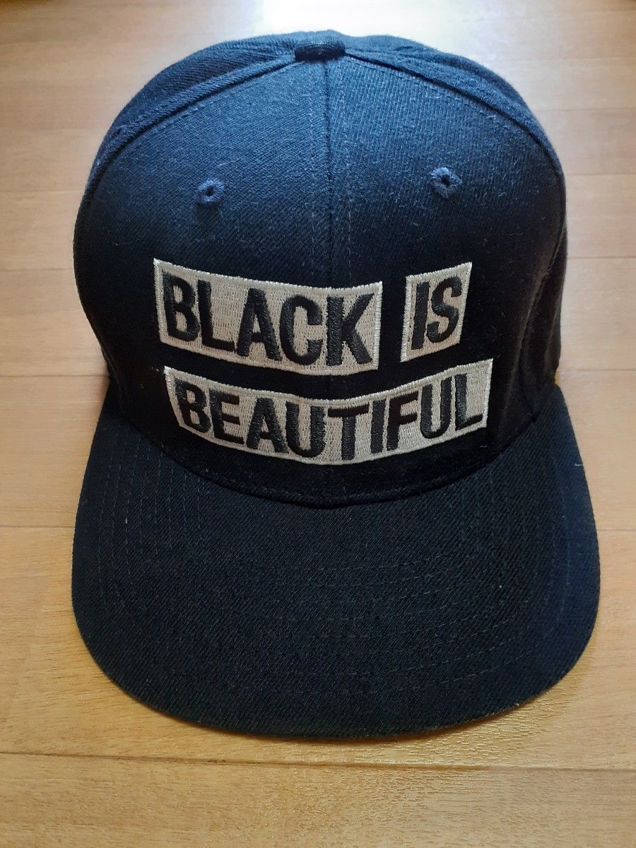 BLACK IS BEAUTIFUL キャップ 黒 BLACK IS BEAUTIFUL キャップ 黒 ブラック 帽子|Yahoo!フリマ