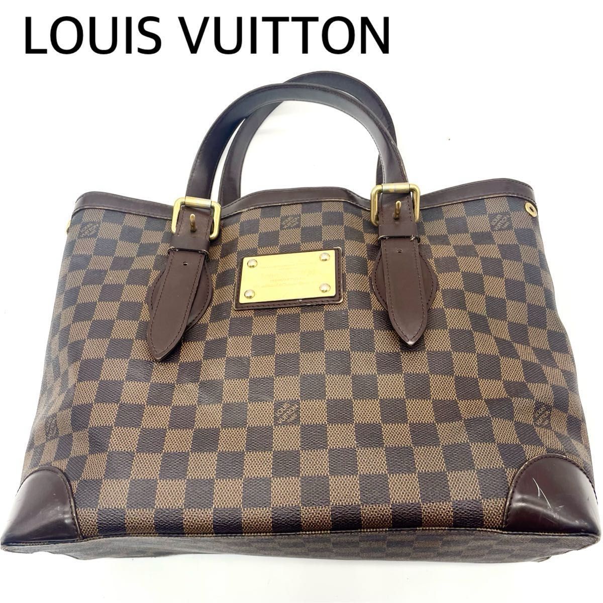 LOUIS VUITTON ミニトートバッグ ハムステッド ダミエ LOUIS VUITTON ダミエ ハムステッド MM トートバッグ|Yahoo