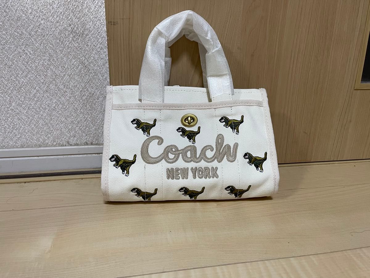 コーチ COACH coach カーゴ トート ホワイト ラージ レザー COACH コーチ カーゴ トート26 レキシープリント 白 めるるさん