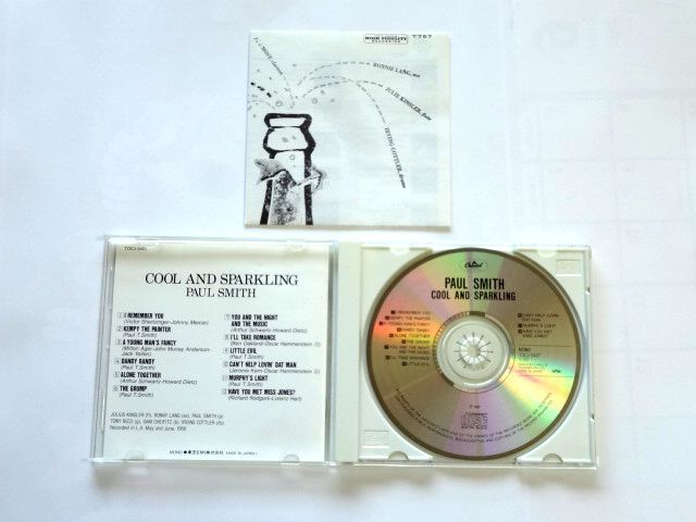 国内盤 CD【TOCJ5407】Paul Smith ポール・スミス / COOL AND SPARKLING クール・アンド・スパークリング / 送料310円～_画像3