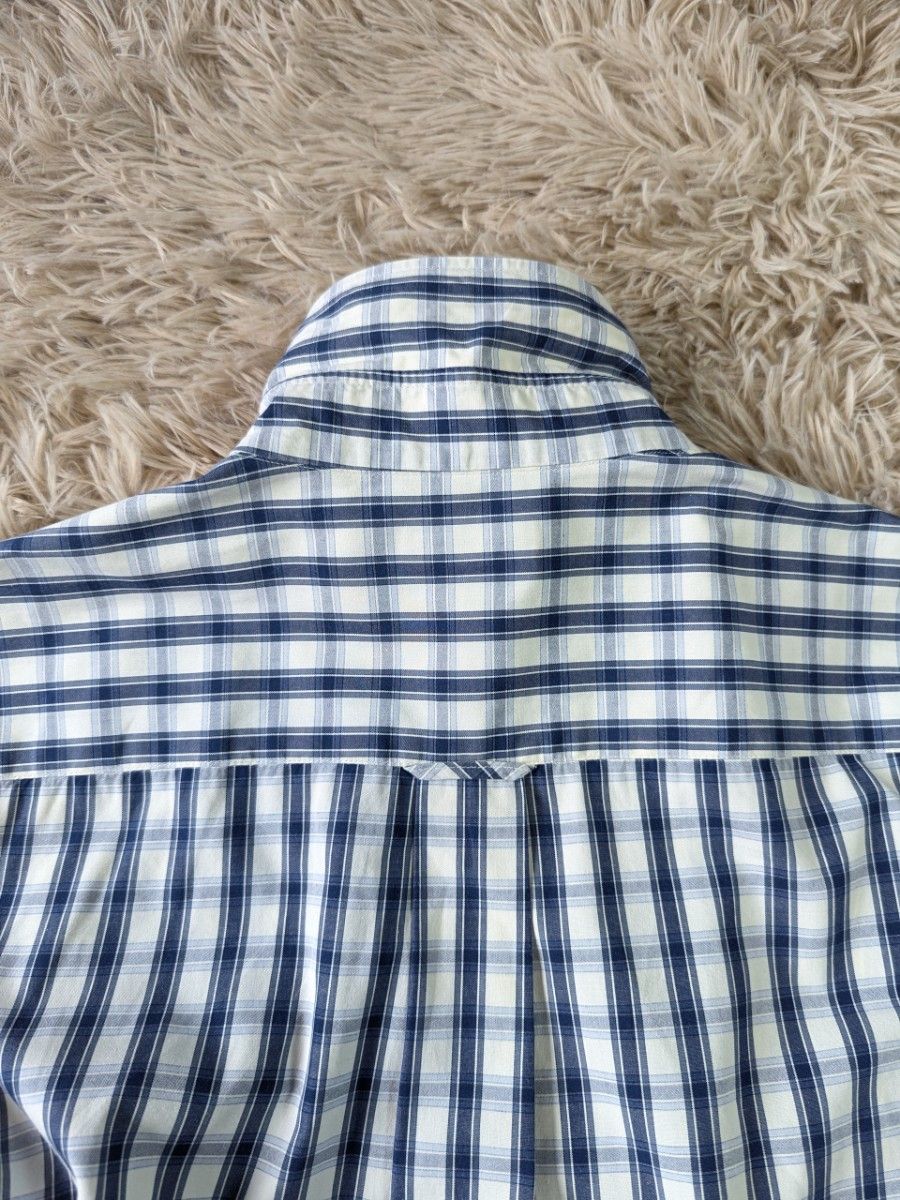 三*者様 美品 Burberrys バーバリーズ チェック コットン 綿 サマー 極美品 Burberrys バーバリー チェックシャツ 日本製 綿 三陽