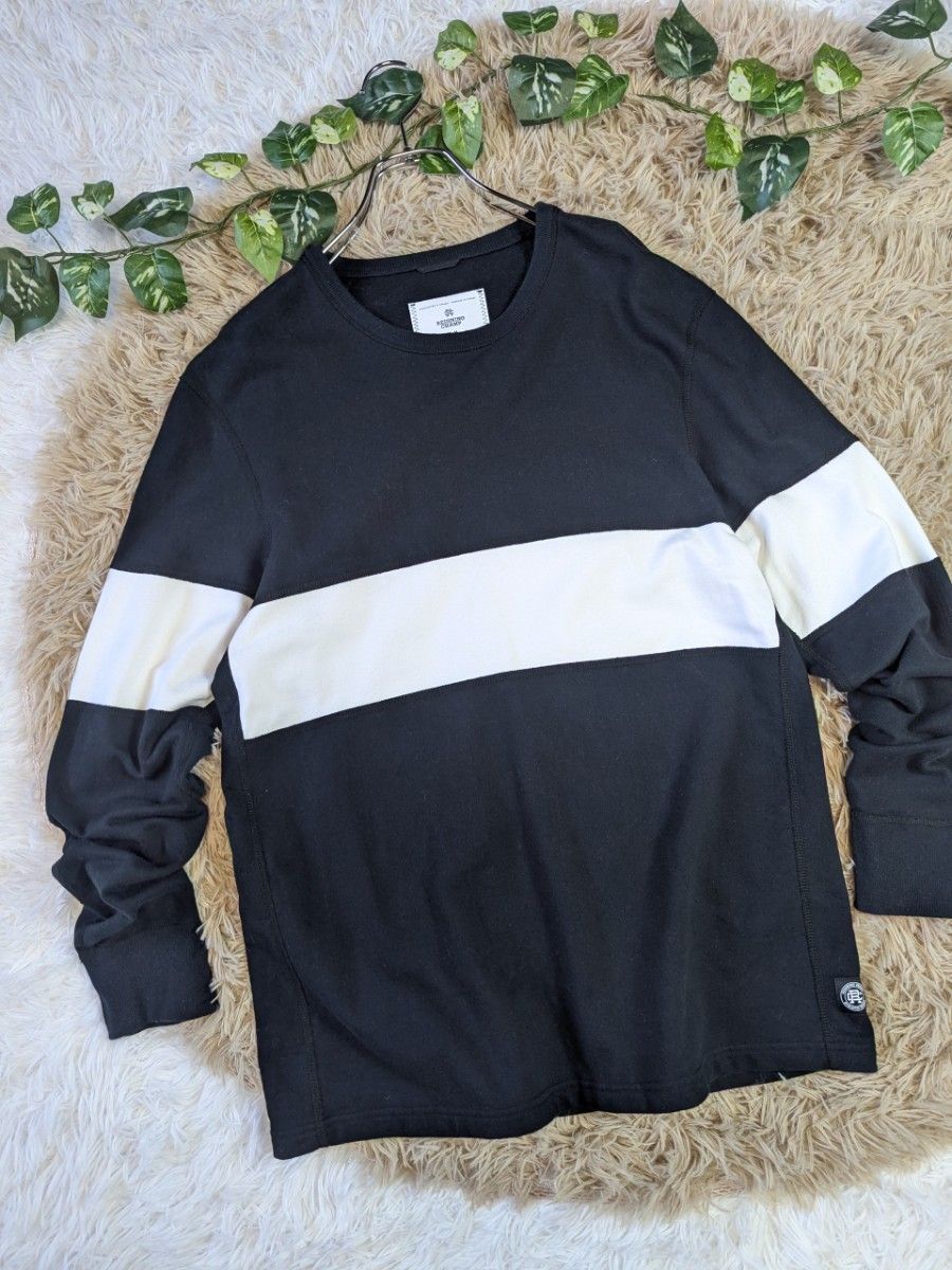刺繍ロゴ☆クルーネック【Reigning Champ】スウェットシャツ 美品 REIGNING CHAMP レイニングチャンプ トレーナー スウェット