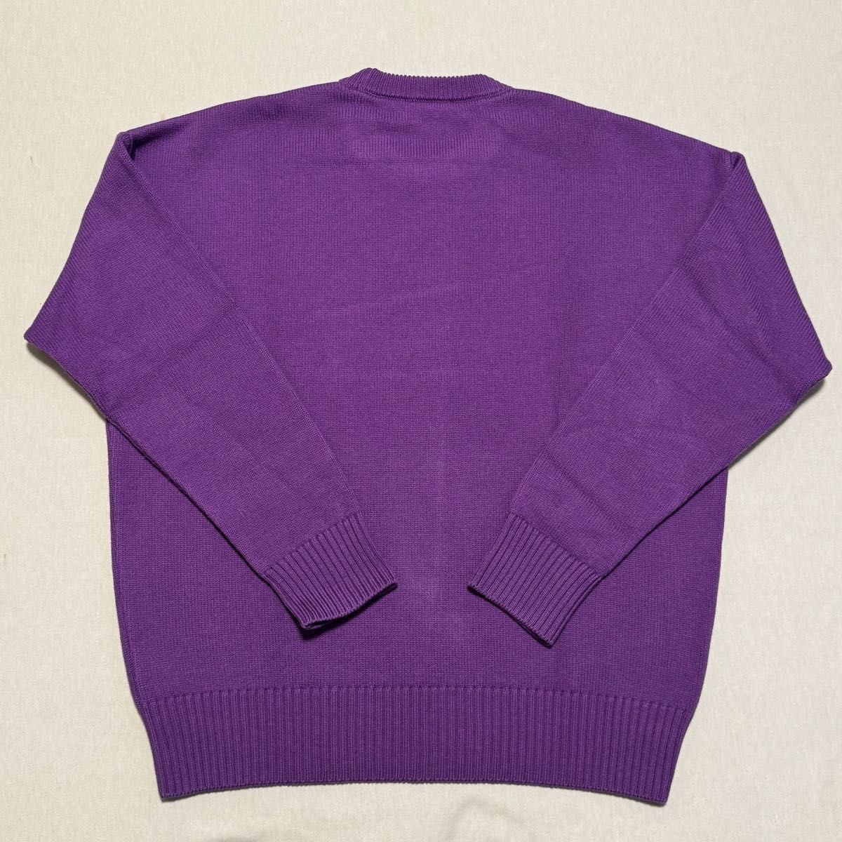 AMI PARIS アミパリス セーター ニット パープル XS amiparis アミパリス ニット セーター L パープル|Yahoo!フリマ