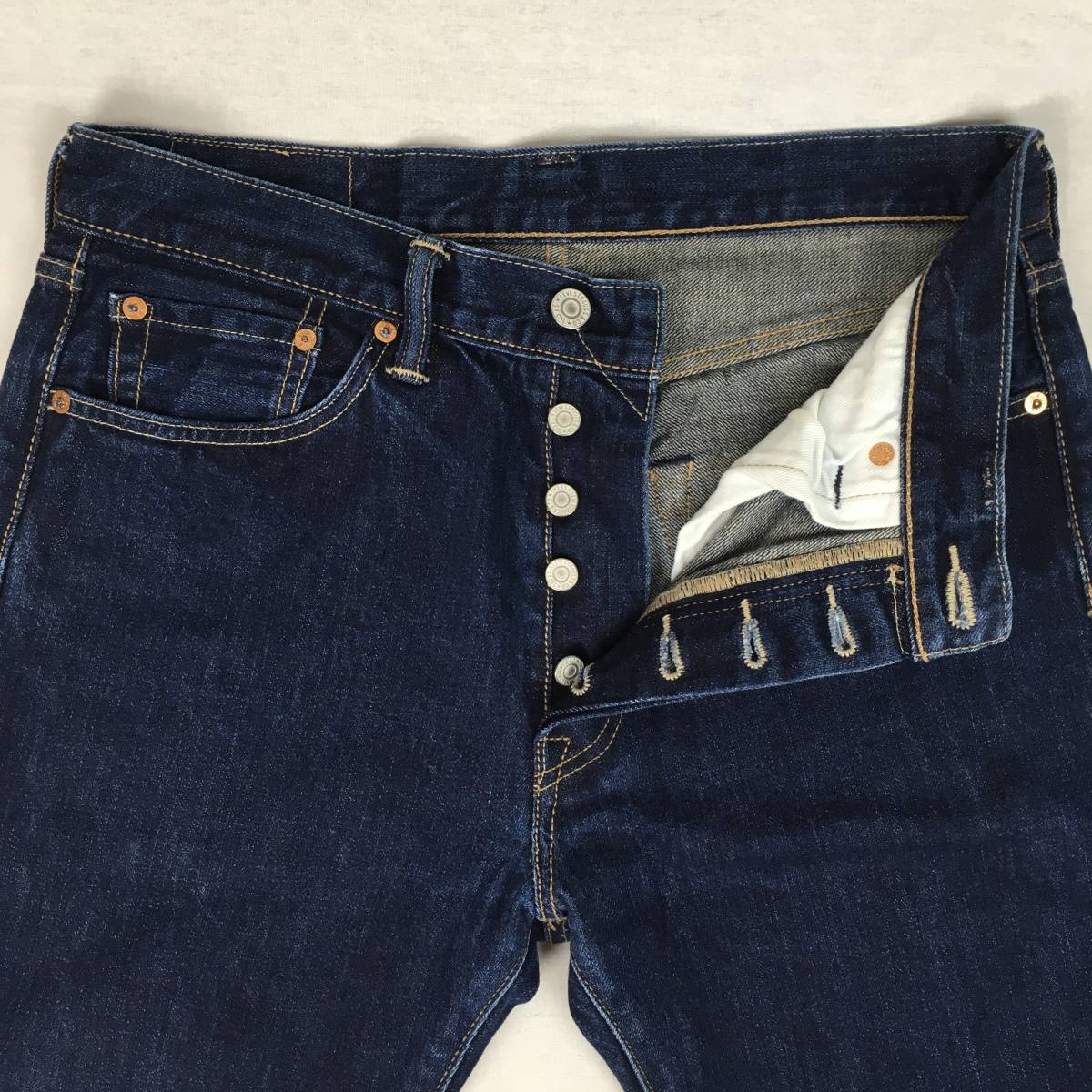 Levi's リーバイス 501 00501-1484 レギュラー ストレート デニム パンツ ジーンズ W31 L34 革パッチ ボタンフライ_画像5