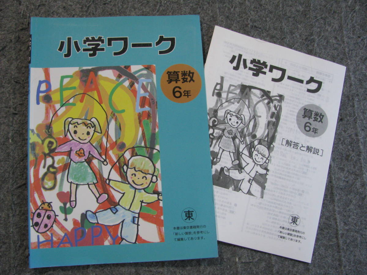 塾教材小６算数小学ワーク東京書籍準拠版 別冊解答解説付き教育開発出版書き込みなし送料無料 日本代購代bid第一推介 Funbid