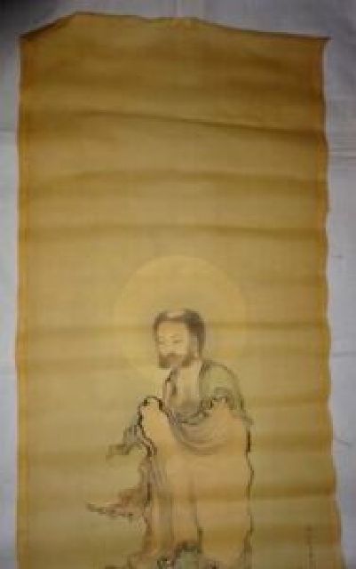 稀少 1927年 昭和2年 人物画 着物 トンスラ 剃髪 フランシスコザビエル風ヘアスタイル 落款 布 肉筆 まくり 絵画 日本画 古美術 Yahoo Japan Auction Bidding Amp Shopping Support Deputy Service Japamart