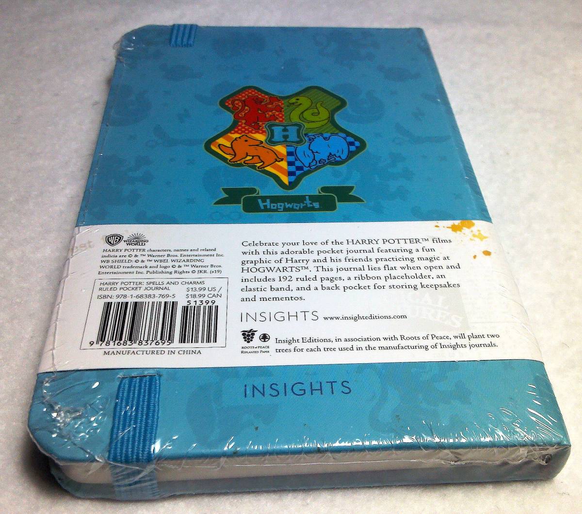 ＜手帳＞ハリー・ポッター　ポケット手帳（英語）『Harry Potter: Spells and Charms Ruled Pocket  Journal』
