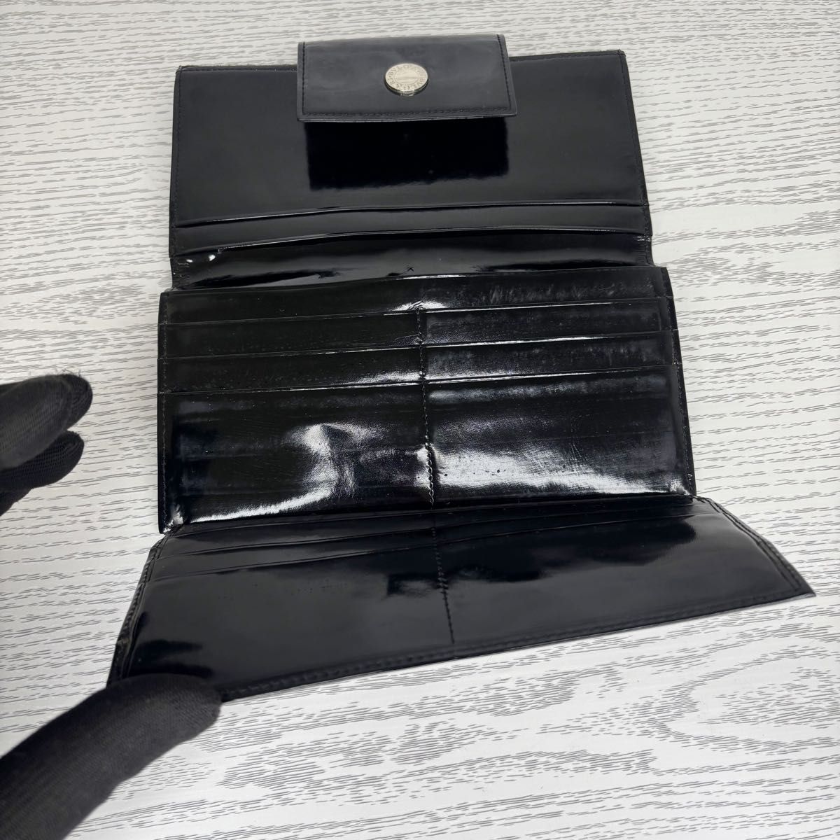 極美品 BVLGARI ブルガリ 折り財布 金具 ロゴグラム ブラック 極美品 BVLGARI ブルガリ 長財布 二つ折り S8548|Yahoo!フリマ
