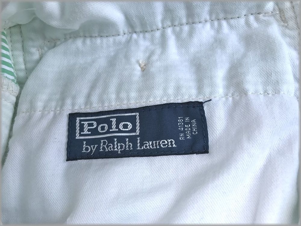 * Ralph Lauren sia футбол шорты шорты size 40 зеленый * осмотр Polo Vintage 