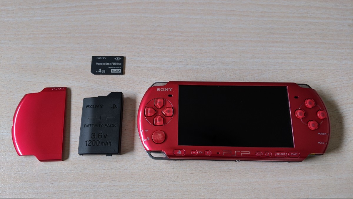 SONY PSP-3000　本体+ソフト【美品】