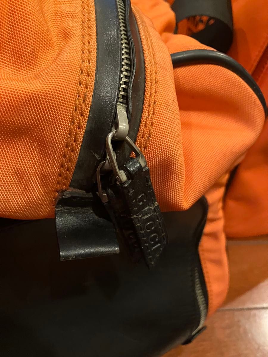 Gucci グッチゴルフに最適 オレンジカラーのボストンバッグ Gucci ボストンゴルフバッグ オレンジ【ジャンク品】|Yahoo