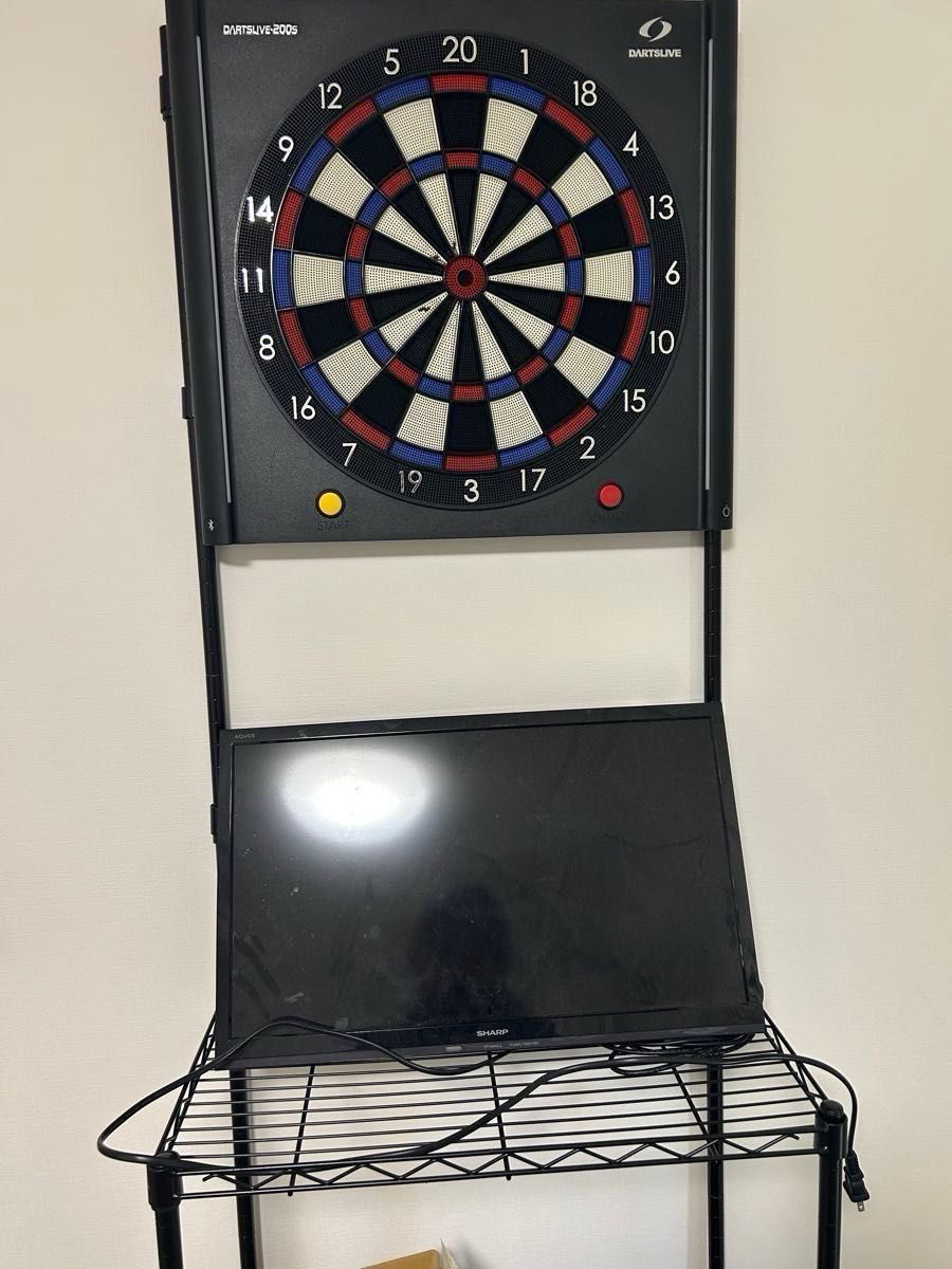 DARTSLIVE 200s セット 専用出品 最終値下げ ダーツライブ200s 本体 専用ラック バレル数十個セット