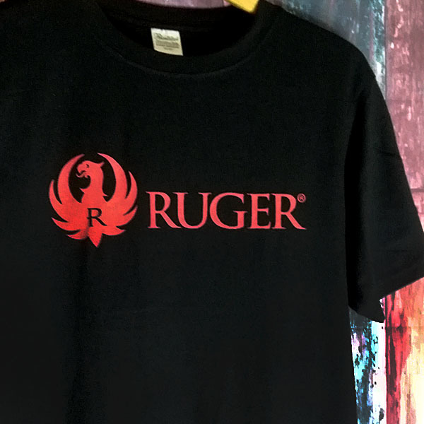 送込　RUGER 　ルガー　 P95DC 　 半袖Tシャツ　黒色　XLサイズ_画像2