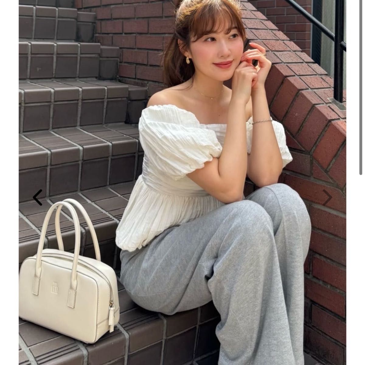 試着のみherlipto bern two-waydress vanilla完売 試着のみ herlipto Bloom Two-Way Top powder White|Yahoo