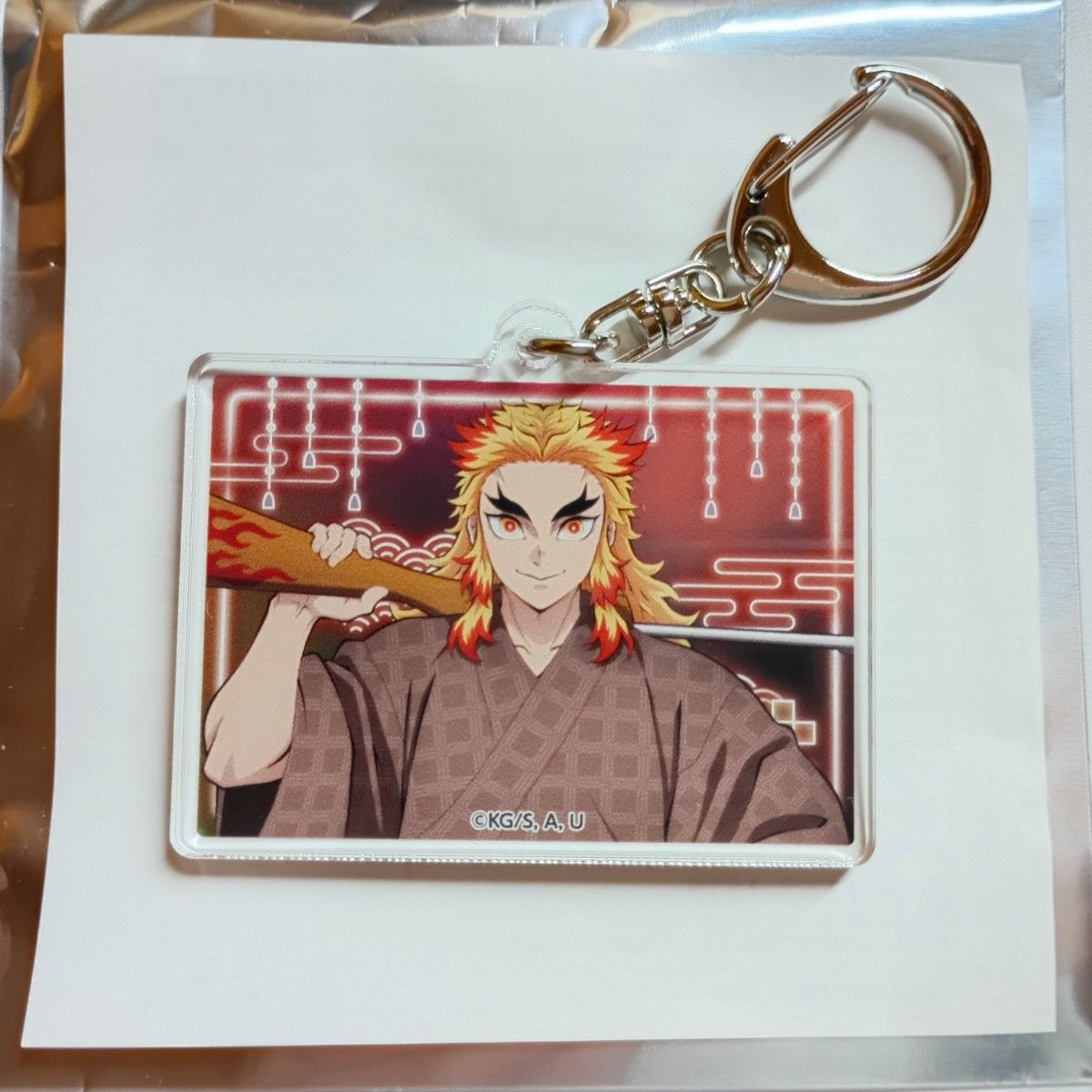 鬼滅の刃 namco 無限城 応援キャンペーン アクリルキーホルダー 煉獄杏寿郎 鬼滅の刃 漆ノ章 in ナムコ キャンペーンコラボイベントグッズ