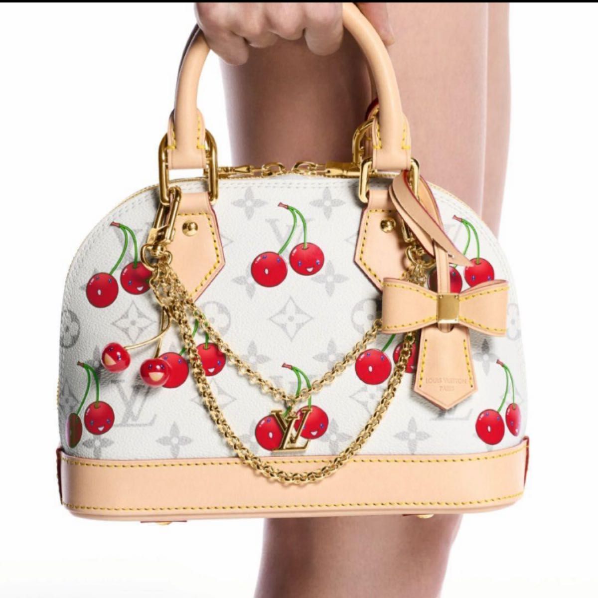 Louis Vuitton x 村上隆 国内買付 バッグチェーン・チェリー ルイヴィトン 村上隆 バッグチェーン チェリー ゴールド M02598