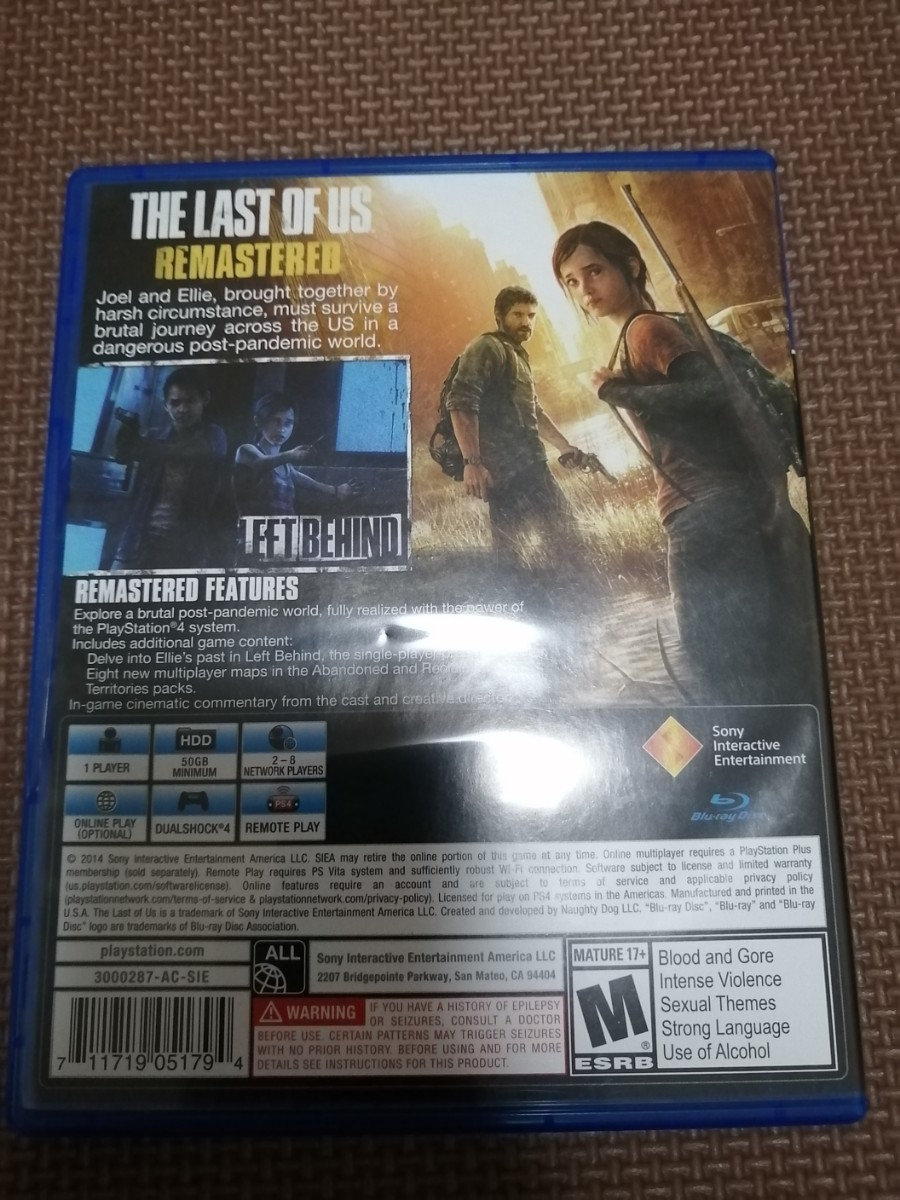 THE LAST OF US PS4 海外版