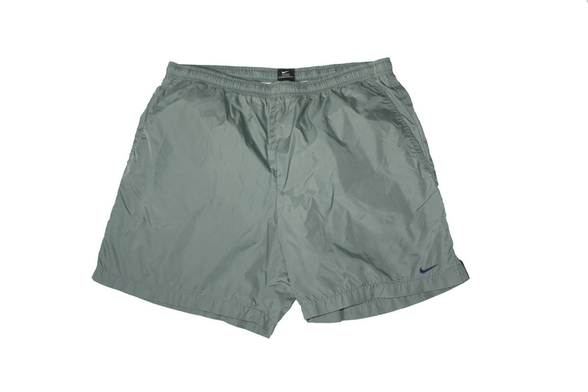 USED NIKE SWIM SHORTS OLIVE SIZE XL_画像1