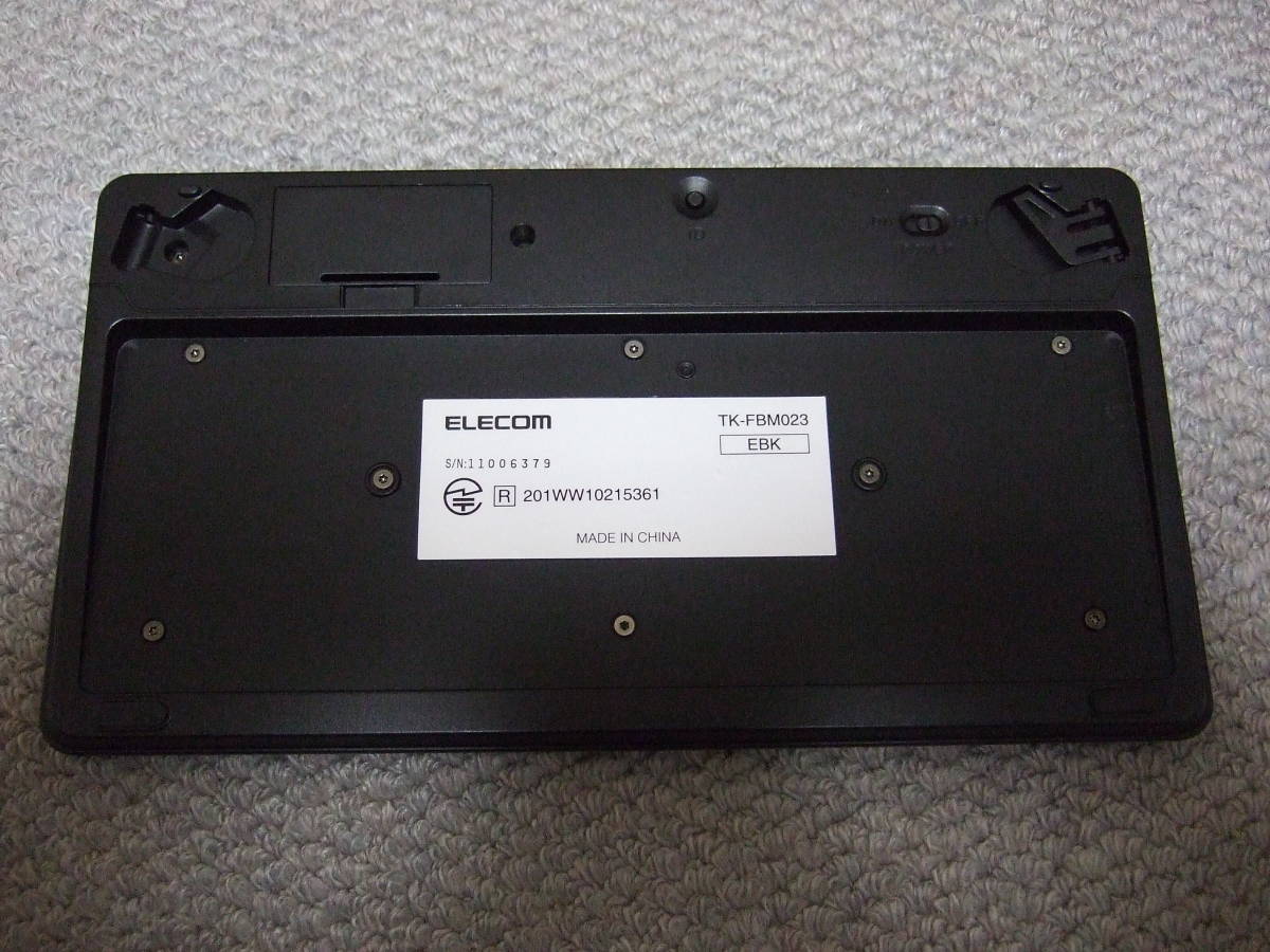 ELECOM　Bluetooth フルキーボード　英語８２キー配列　TK-FBM023_画像2