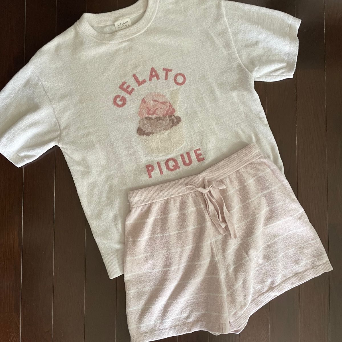 ジェラートピケ ルームウエア 上下セット gelato pique ジェラートピケ ルームウェア スイーツ上下セット