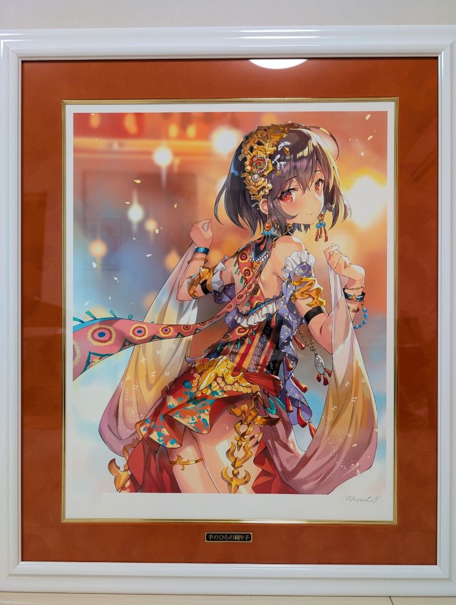 手のひらの踊り子ももこ先生アールビバン ももこ 版画 手のひらの踊り子 ミクスドメディア アールビバン