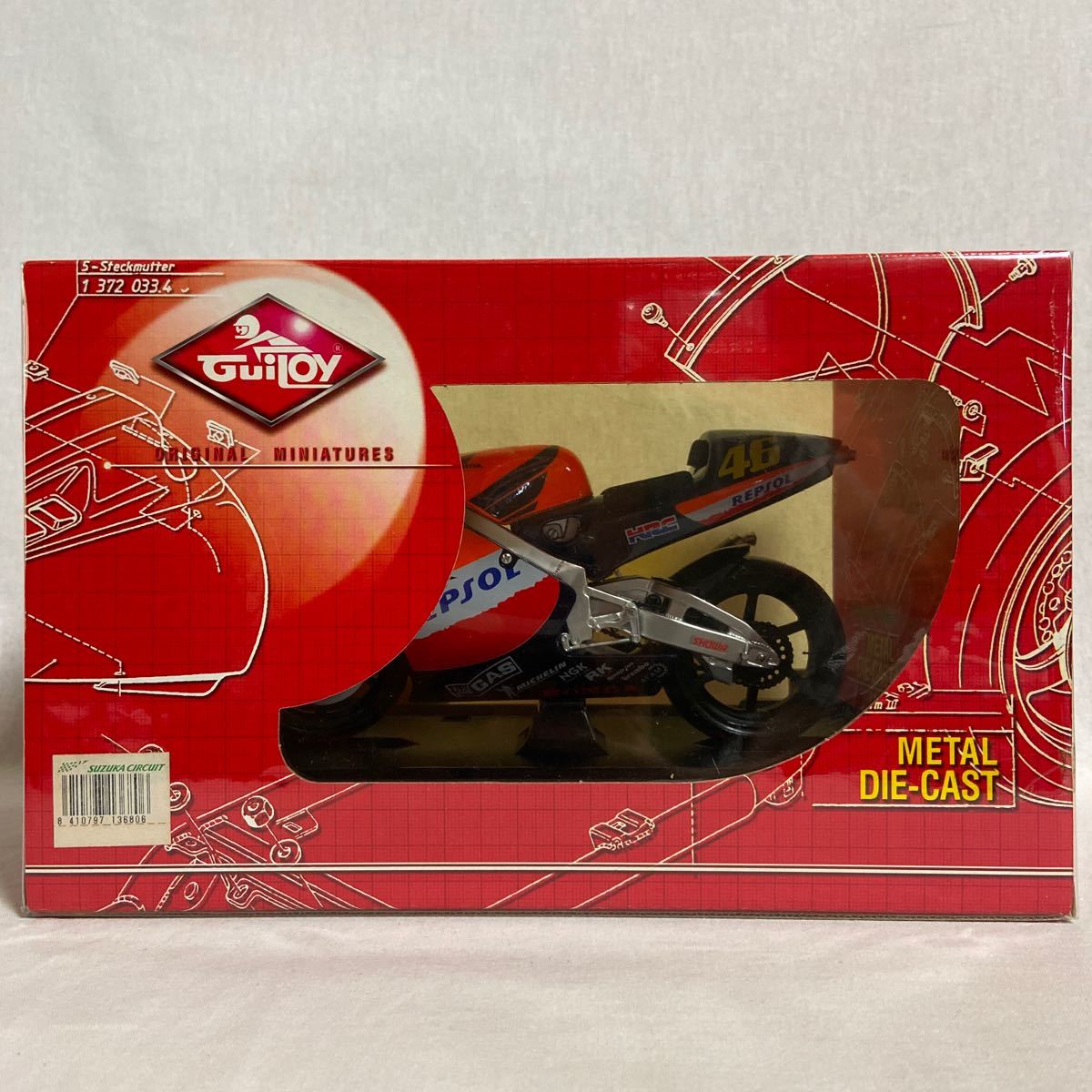 GuiLoy 1/10 HONDA RC211V #46 Valentino Rossi Repsol HRC ホンダ レプソル バレンティーノ・ロッシ 完成品 ミニカー モデルカー Moto GP_画像3