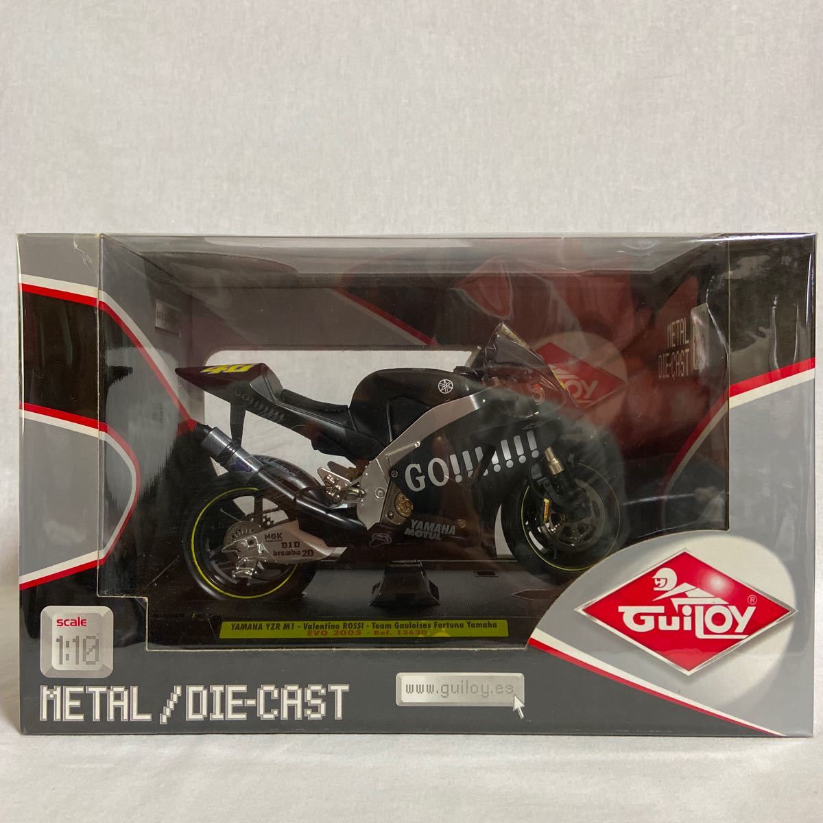 GuiLoy 1/10 YAMAHA YZR-M1 Valentino Rossi #46 Gauloises Fortuna 2005 バレンティーノ・ロッシ 完成品 Moto GP ミニカー モデルカー