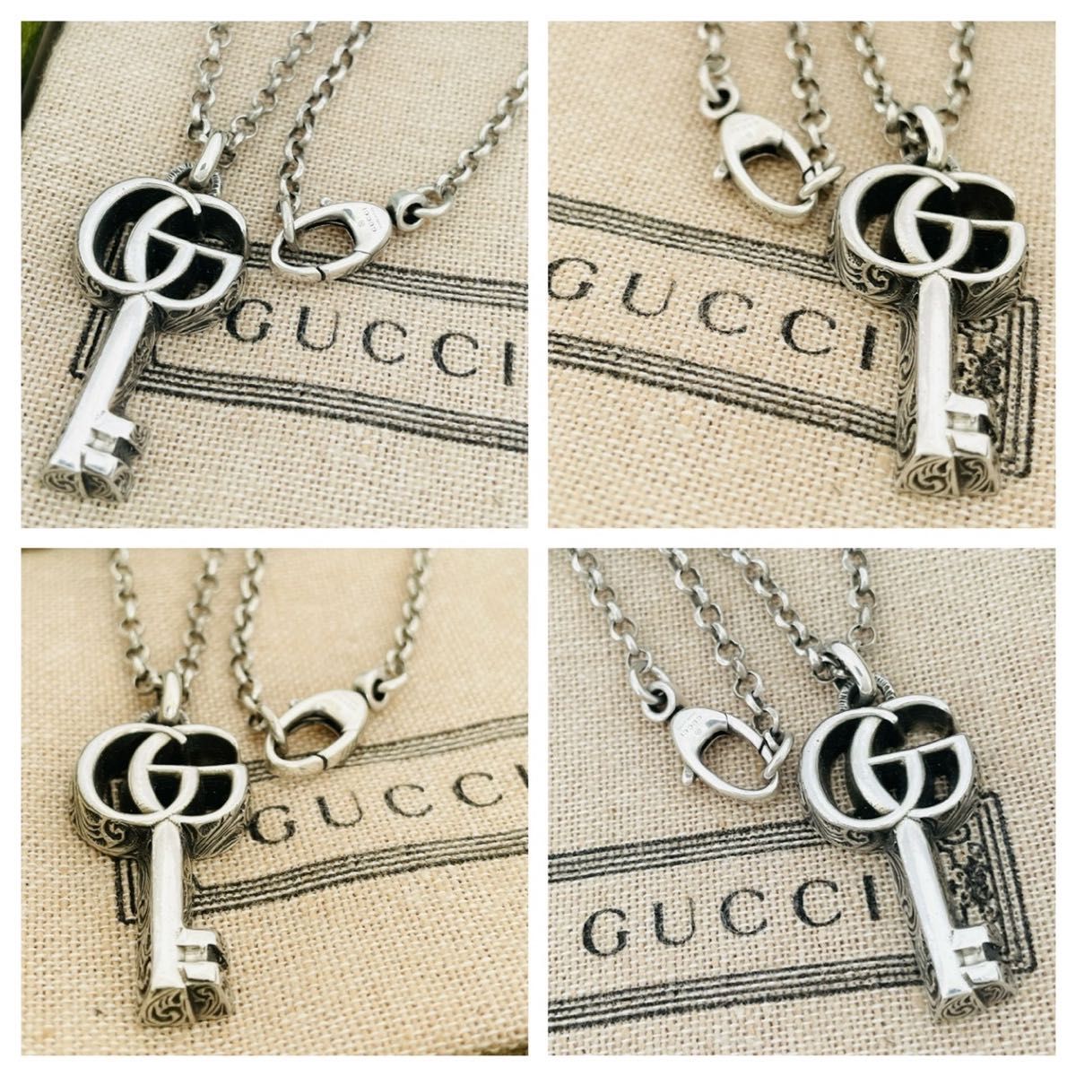極美品‼️GUCCI アラベスクキーモチーフネックレス 極美品 GUCCI グッチ ペンダント アラベスク ダブルG キー