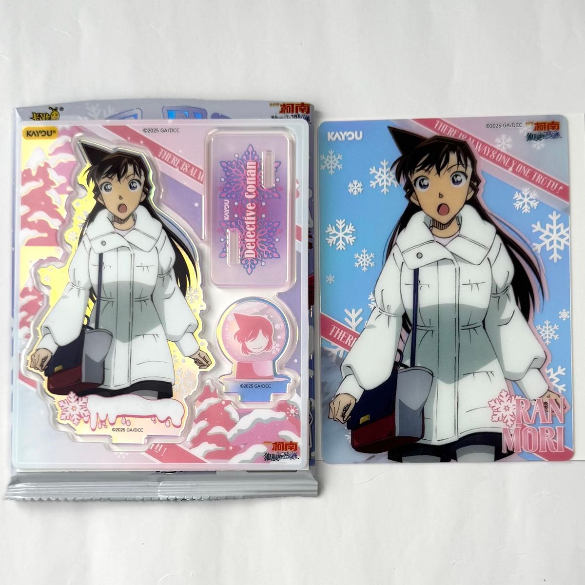 名探偵コナン AIMON 中国 特典 ポスカ 毛利蘭 名探偵コナン 中国 KAYOU 隻眼の残像 アクスタ クリアカード