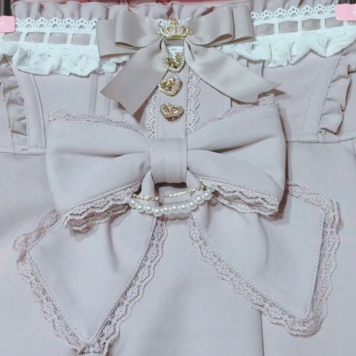 LIZLISA ラッフルサスペンダー付スカート ピンク LIZLISA リズリサ ラッフルサスペンダー付スカートピンク 新品未